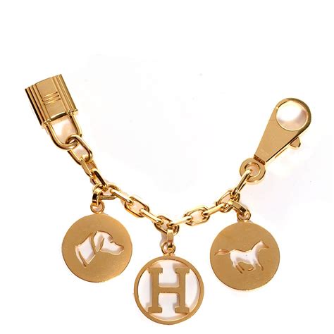 hermes metal bag charm|charm Hermes bag accessories.